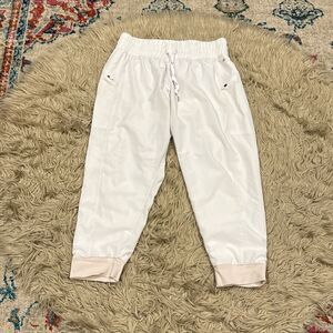 Cali Sport white cropped joggers size XL